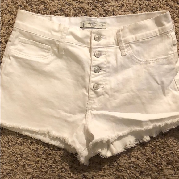 Abercrombie & Fitch Pants - Abercrombie & Fitch White Shorts